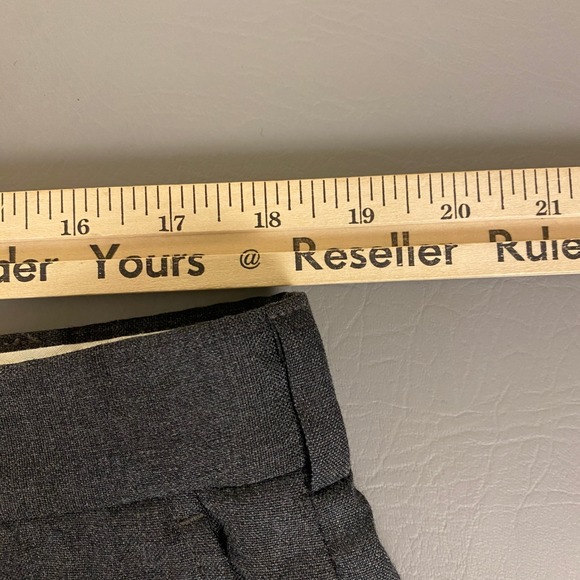 Barrington Wool Blend Dress Pants Gray Men's 40x30 (Fit 38x30) Career Flat Front - Picture 6 of 13